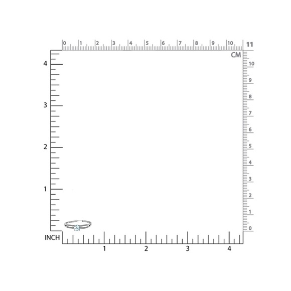 WGP .925 Silver Blue Topaz Ring - Picture 5 of 7